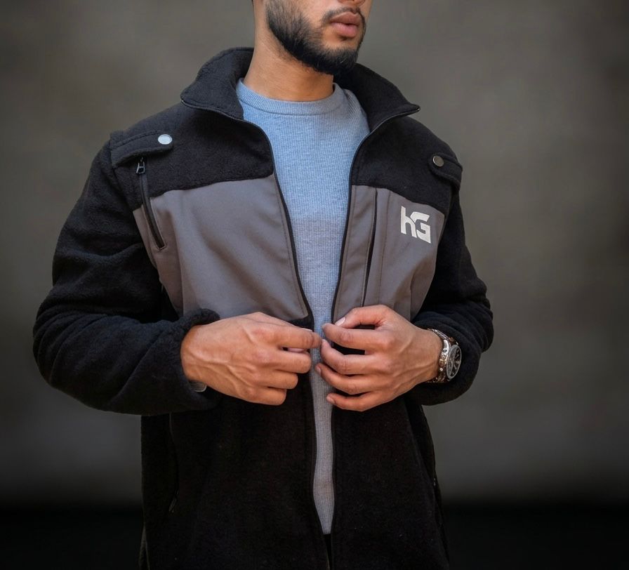 HARDYS 2-in-1 Polar Fleece Work Jacket – Zip-Off Sleeves to Gilet